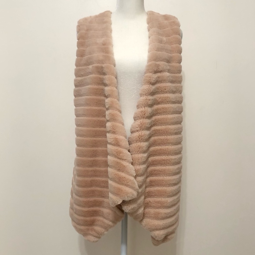 Kori America Faux Fur Vest Cozycore Glam Chic Quiet Luxury